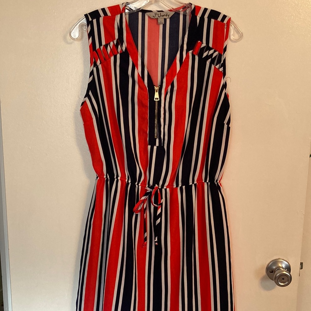J is for Justify Junior’s Large Dress with V-neck and Zipper